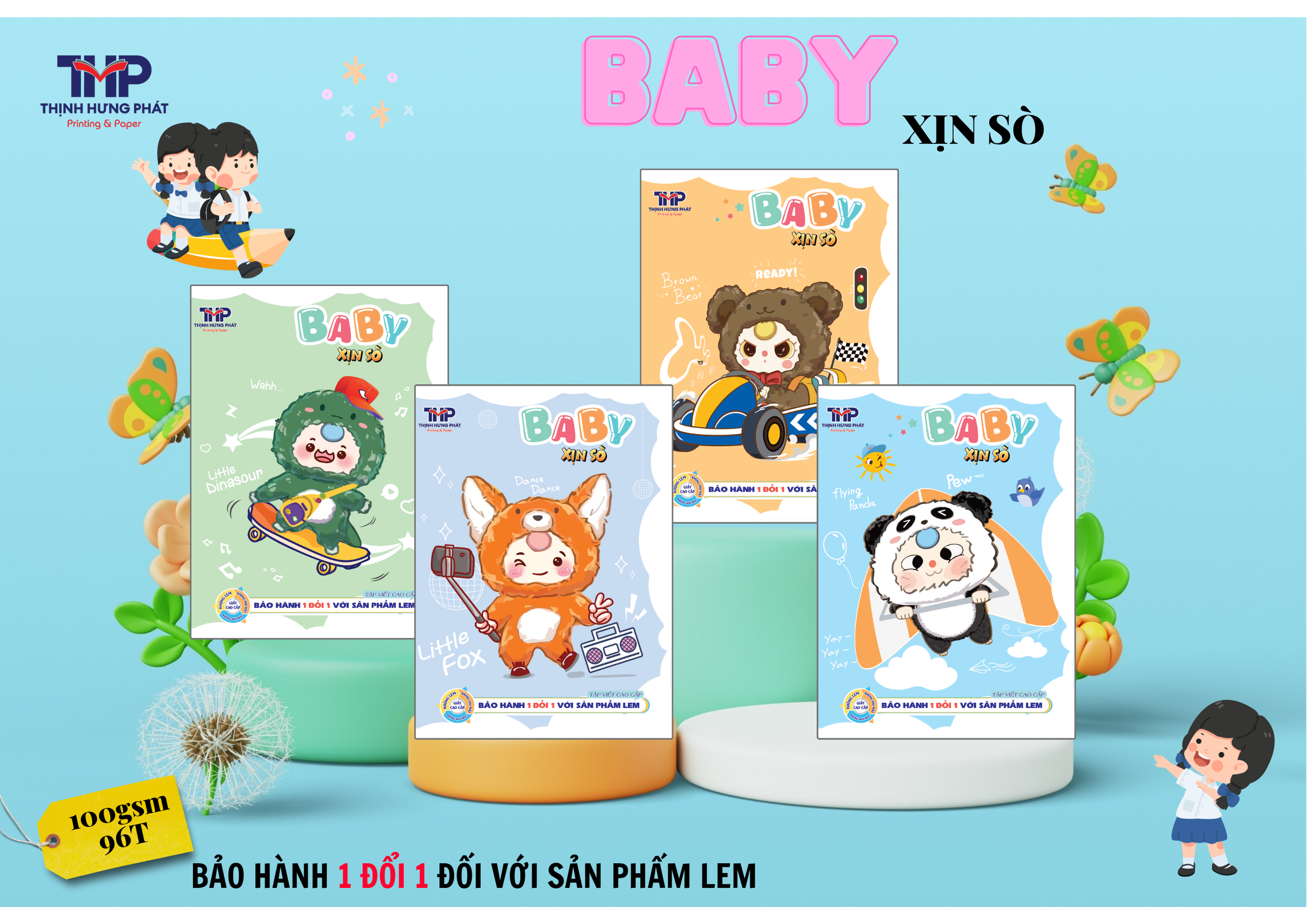 Tập học sinh cao cấp BABY - DL 100gsm